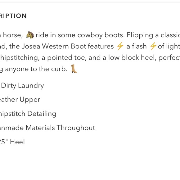 NEVER WORN!  Dirty Laundry (by Chinese Laundry) women's cowboy boots - Picture 6 of 16